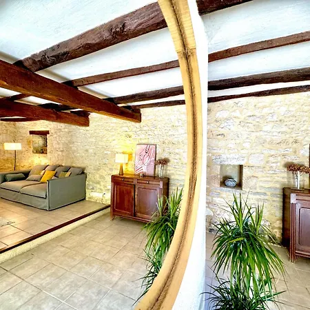 Grange Authentique Avec Vue, Piscine Chauffee Et Wifi Casa de Férias